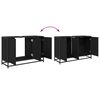 vidaXL Ensemble de mobilier de salle de bain 3 pcs Ch&ecirc;ne noir