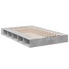 vidaXL Cadre de lit sans matelas gris b&eacute;ton 120x200 cm