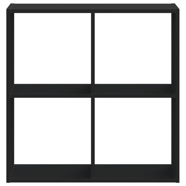 vidaXL Biblioth&egrave;que noir 68,5x32x68,5 cm bois d'ing&eacute;nierie