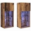 vidaXL Meubles TV muraux 2 pc Bois ancien Bois d'ing&eacute;nierie