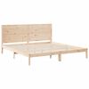 vidaXL Cadre de lit extra long sans matelas 200x220 cm bois massif