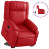 vidaXL Fauteuil inclinable &eacute;lectrique rouge similicuir