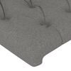 vidaXL Cadre de lit sans matelas gris fonc&eacute; 140x190 cm tissu