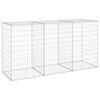 vidaXL Mur en gabion avec couvercles Acier galvanis&eacute; 200x60x100 cm