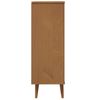 vidaXL Armoire &agrave; chaussures MOLDE Marron 59,5x35x103 cm Bois de pin