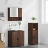 vidaXL Ensemble de mobilier de salle de bain 3 pcs Ch&ecirc;ne brun