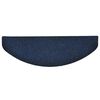 vidaXL Tapis d'escalier autocollants 15 pièces 65 x 21 x 4 cm Bleu marine Demi-rond Grand
