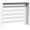 vidaXL Cache-radiateur blanc 104x20x82 cm bois d'ing&eacute;nierie