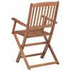 vidaXL Chaises pliables de jardin lot de 4 avec coussins Bois d'acacia