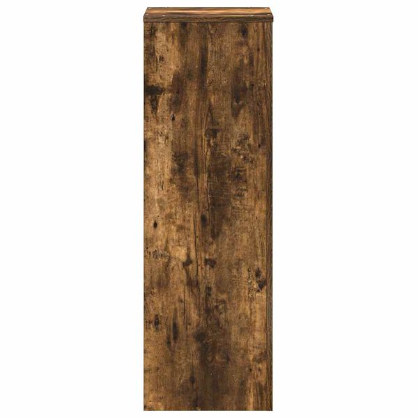 vidaXL Support pour plantes ch&ecirc;ne fum&eacute; 33x33x100 cm bois d'ing&eacute;nierie