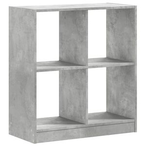vidaXL Biblioth&egrave;que gris b&eacute;ton 68,5x32x75 cm bois d'ing&eacute;nierie