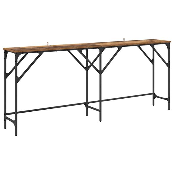 vidaXL Table console Bois Ancien 180 x 30 x 75 cm Bois d'ing&eacute;nierie