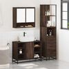 vidaXL Ensemble de meubles de salle de bain 3 pcs ch&ecirc;ne marron