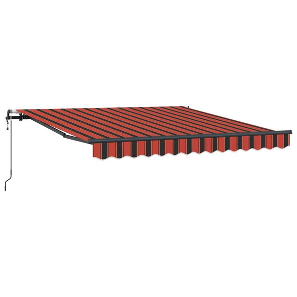 vidaXL Auvent R&eacute;tractable Rouge et Noir 350 x 250 cm