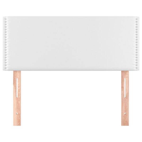 vidaXL T&ecirc;te de lit Blanc 90x5x78/88 cm Similicuir