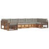 vidaXL Ensemble de canap&eacute;s d'ext&eacute;rieur 7 pcs Gris Naturel et Clair