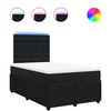 vidaXL Sommier &agrave; lattes de lit avec matelas noir 120x190 cm velours