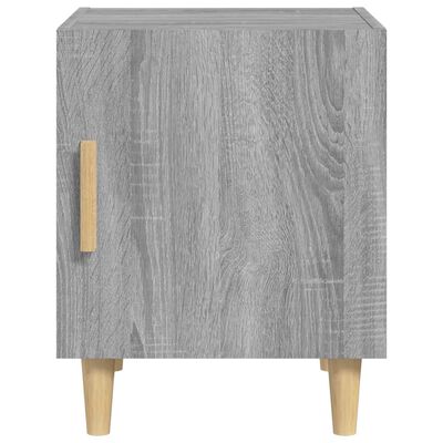 vidaXL Table de chevet Sonoma gris Bois d'ingénierie