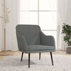 vidaXL Fauteuil Gris foncé 63x76x80 cm Tissu