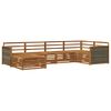 vidaXL Ensemble de canap&eacute;s d'ext&eacute;rieur 6 pc Naturel