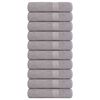 vidaXL Serviettes de douche FROGN 10 pcs gris 70x140 cm 360 g/m&sup2;