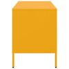 vidaXL Meuble TV jaune moutarde 68x39x50,5 cm acier