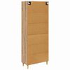 vidaXL Haut Armoire avec tiroir Ch&ecirc;ne artisanal 69,5 x 34 x 180 cm