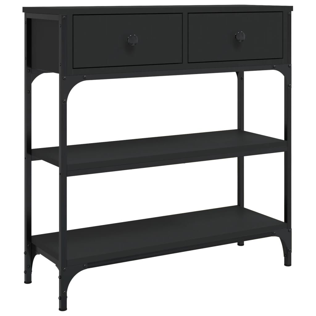 VidaXL Table Console Industrielle Sonoma Gris - Table D'Entrée Avec Pieds Réglables Et Rangement