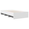 vidaXL Cadre de lit sans matelas blanc 90x190 cm bois d'ingénierie