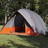 vidaXL Tente de camping Gris et orange 320 x 275 x 190 cm taffetas