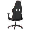 vidaXL Chaise de jeu Noir et rouge Similicuir