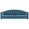 vidaXL Lit de jour avec matelas bleu 80x200 cm velours