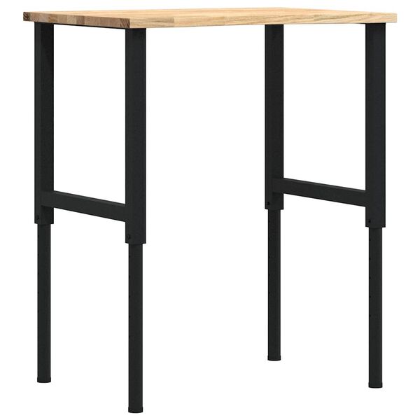 vidaXL Établi 80x60x(71,5-98) cm bois de chêne massif