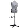 vidaXL Mannequin de robe ajustable pour femme Gris L Taille 44-50