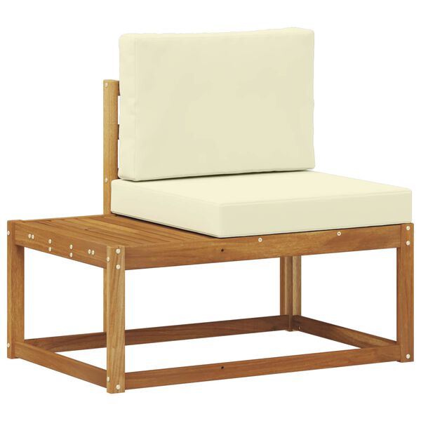 vidaXL Ensemble de canap&eacute;s d'ext&eacute;rieur avec coussin 2 pcs Naturel