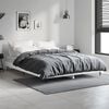 vidaXL Cadre de lit sans matelas blanc 140x190 cm bois d'ing&eacute;nierie