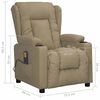 vidaXL Fauteuil de massage Cappuccino Similicuir