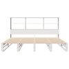 vidaXL Lit biblioth&egrave;que sans matelas blanc 180x200 cm bois massif