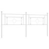 vidaXL T&ecirc;te de lit de remplacement m&eacute;tal blanc 200 cm