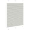 vidaXL Store pliss&eacute; gris clair 105x100cm largeur du tissu 104,4cm