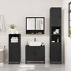 vidaXL Ensemble de meubles salle de bain 2 pcs noir bois d'ing&eacute;nierie