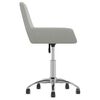 vidaXL Chaise pivotante de bureau Gris clair Tissu