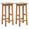 vidaXL Ensemble de bar 3 pcs Bois de chêne massif