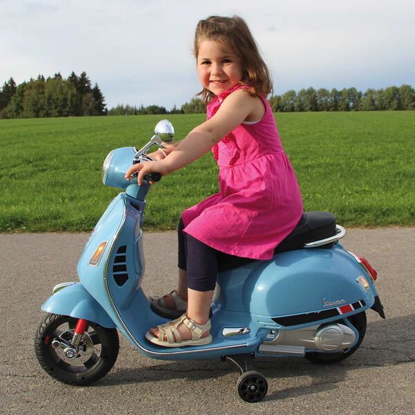 JAMARA Voiture jouet Vespa GTS 125 Bleu 12 V