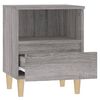 vidaXL Tables de chevet 2 pcs Sonoma gris 40x35x50 cm