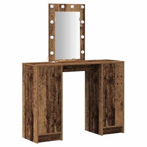 vidaXL Table de Toilette Marron 102 x 33 x 135 cm Bois d'ing&eacute;nierie