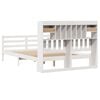 vidaXL Lit bibliothèque sans matelas blanc 140x200 cm bois pin massif