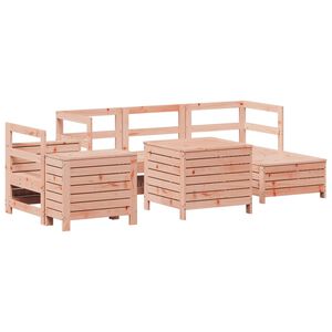 vidaXL Salon de jardin 7 pcs bois massif sapin de douglas