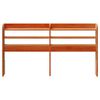 vidaXL Tête de lit avec étagères marron cire 120 cm bois massif de pin