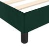 vidaXL Cadre de lit sans matelas vert fonc&eacute; 200x200 cm velours